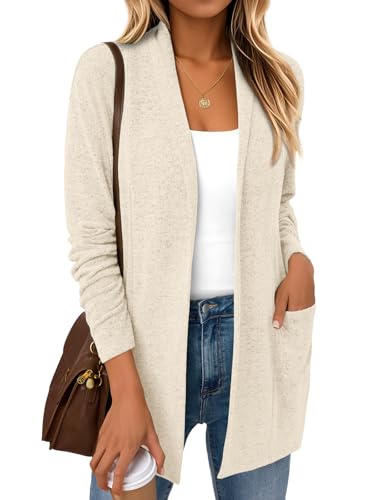 Lightweight Open Front Cardigan