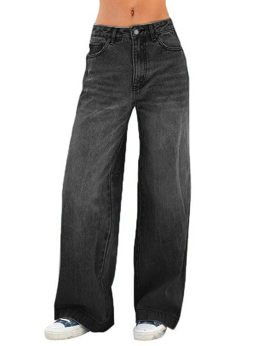 Distressed Wide Leg Jeans