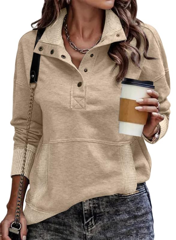 Stand Neck Drawstring Sweatshirt
