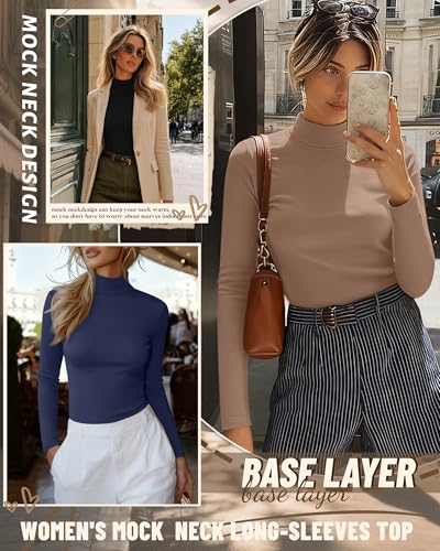 5-Pack Turtleneck Base Layer Tops