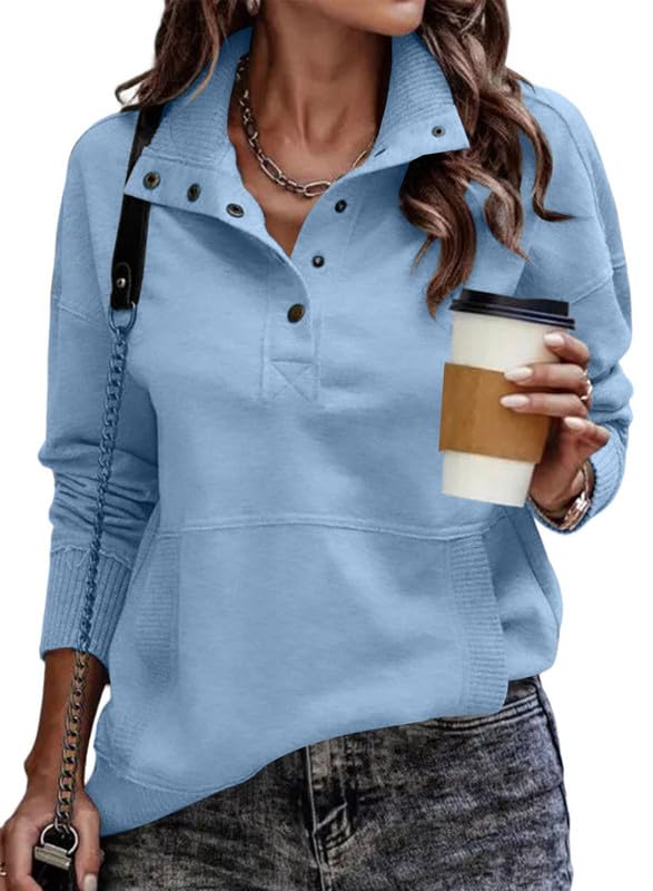 Stand Neck Drawstring Sweatshirt
