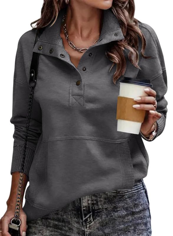 Stand Neck Drawstring Sweatshirt