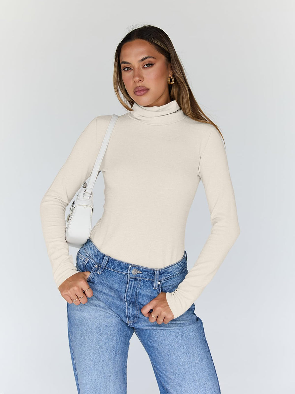 Turtleneck Long Sleeve Top