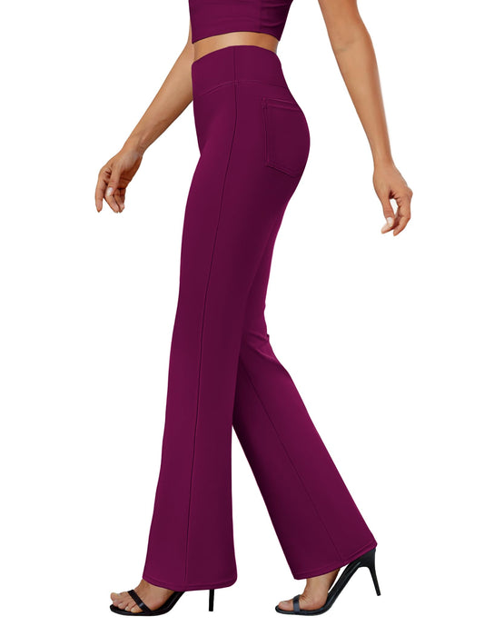 High Waisted Bootcut Dress Pants