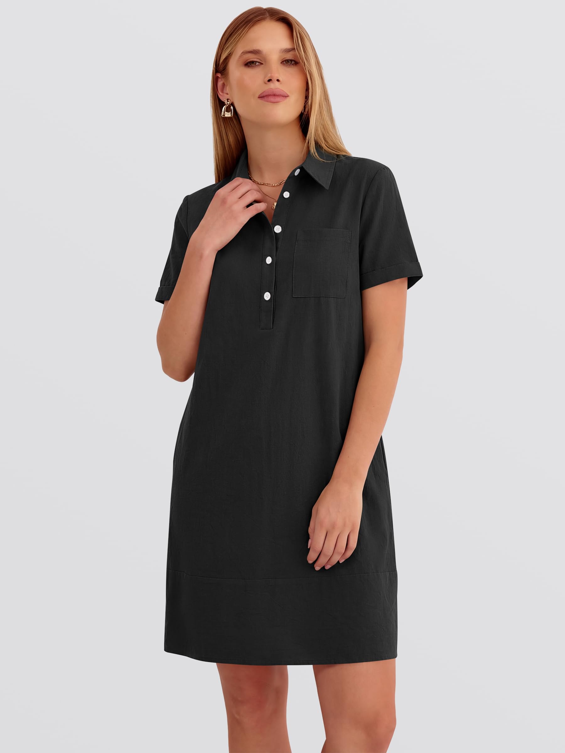 Casual Polo Shirt Dress