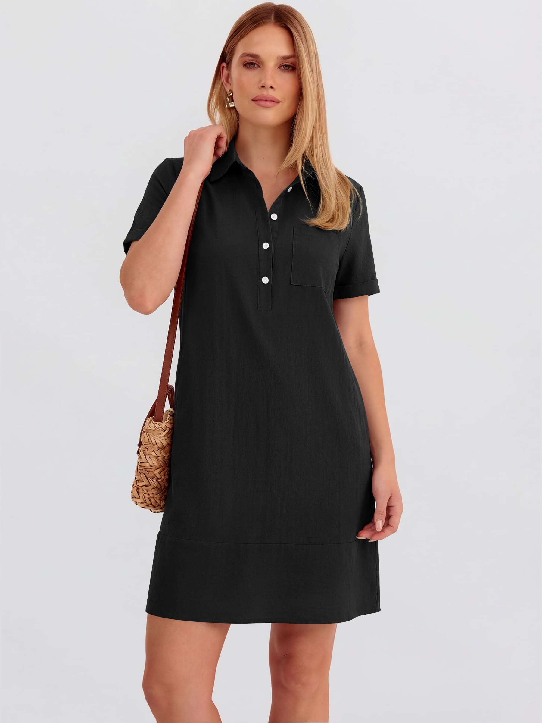 Casual Polo Shirt Dress