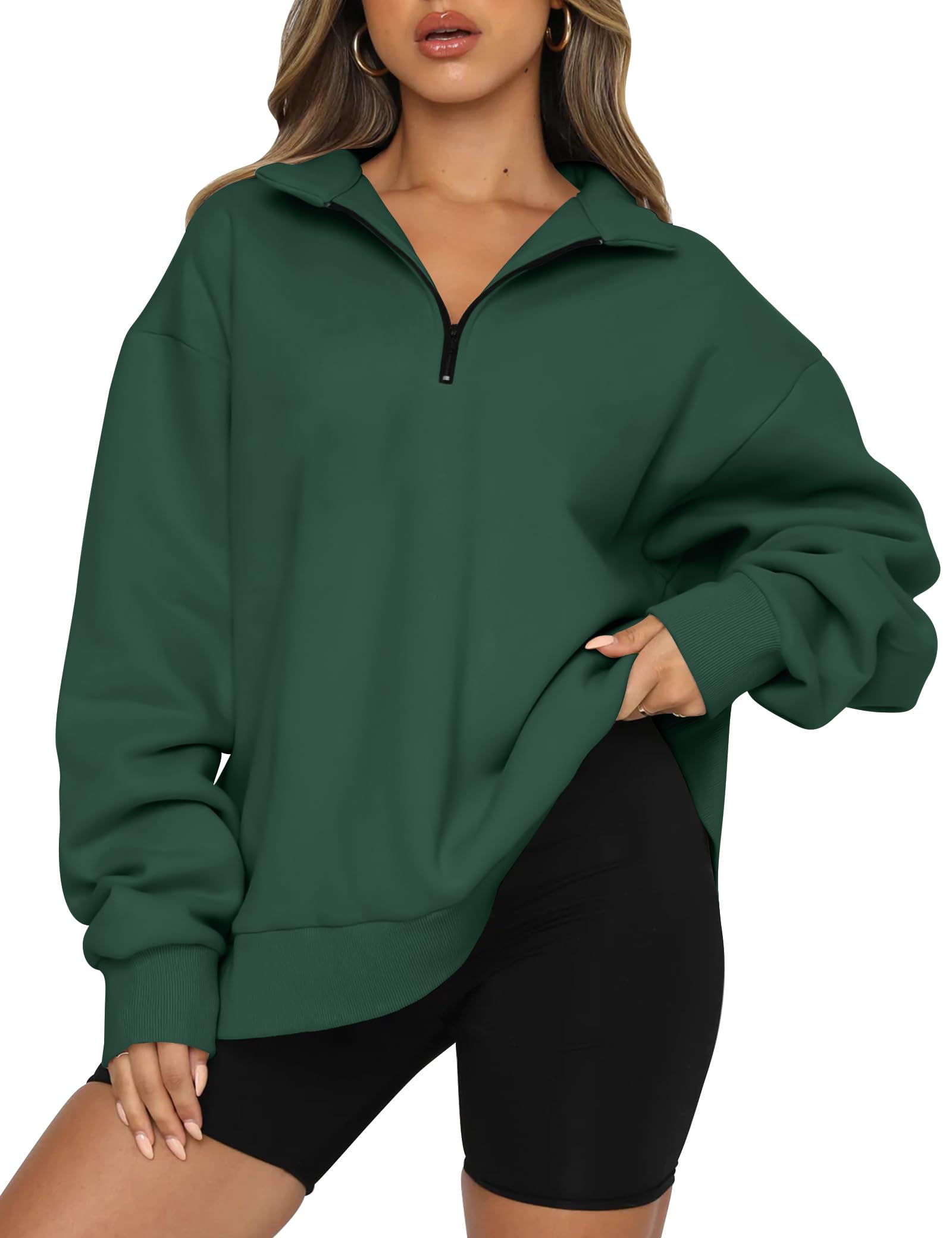 Oversized Half Zip Sweatshirt