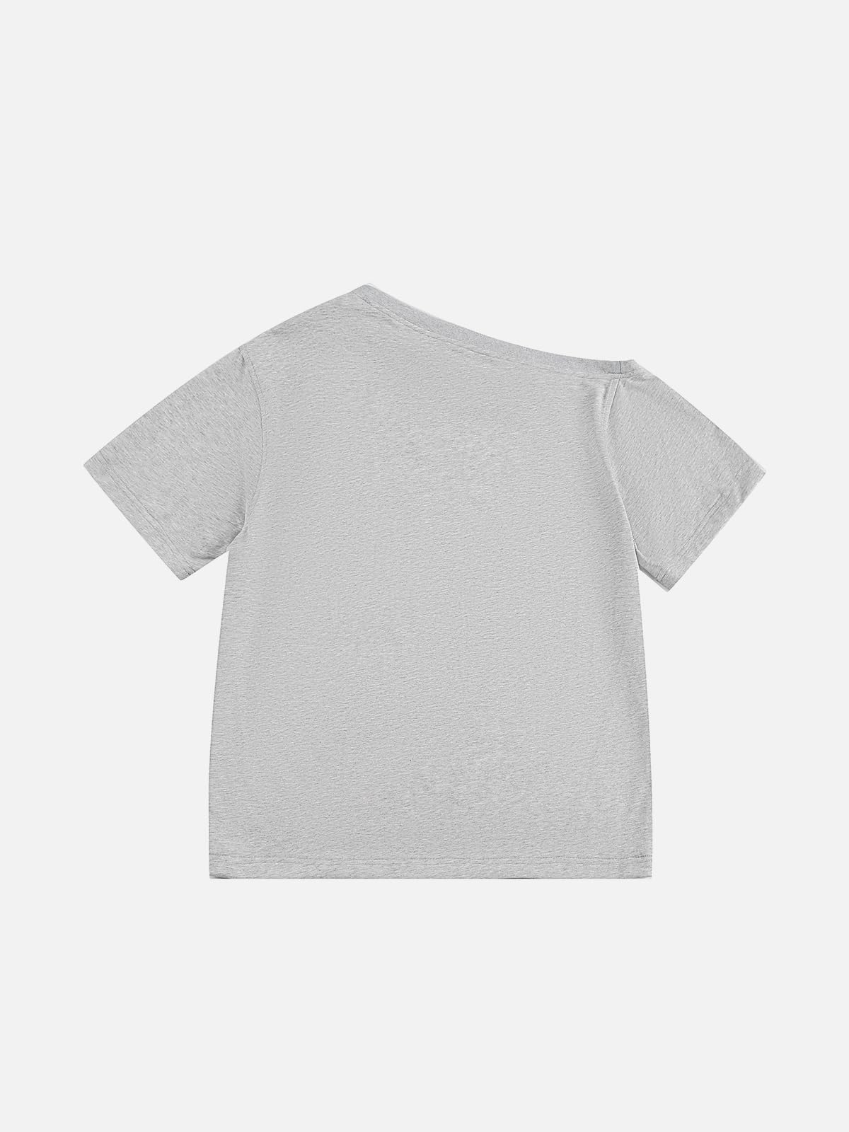 Off Shoulder Graphic T-Shirt