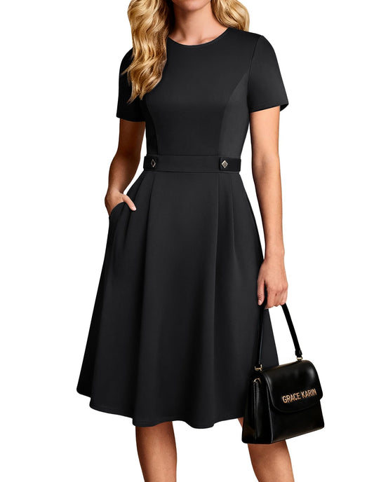 Fit and Flare A-Line Dress