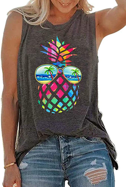 Sleeveless Tunic Tank Top