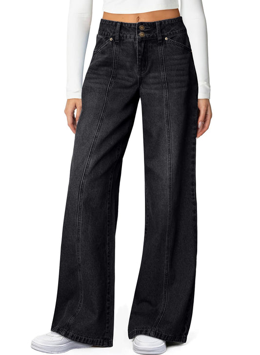 High Waisted Wide Leg Jeans