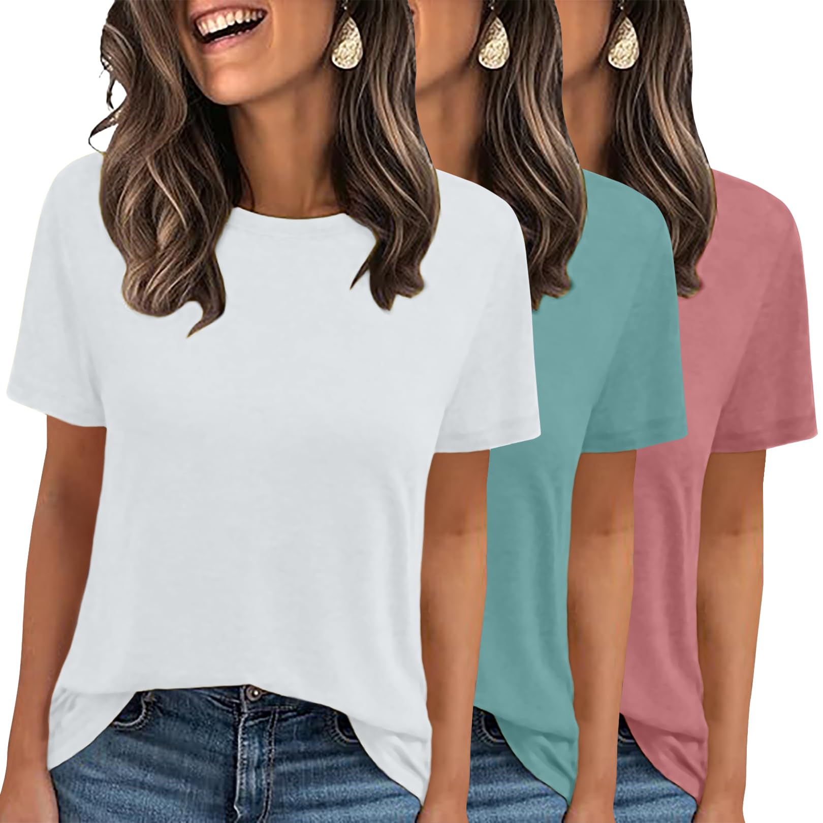 3-Pack Basic Short Sleeve Tees