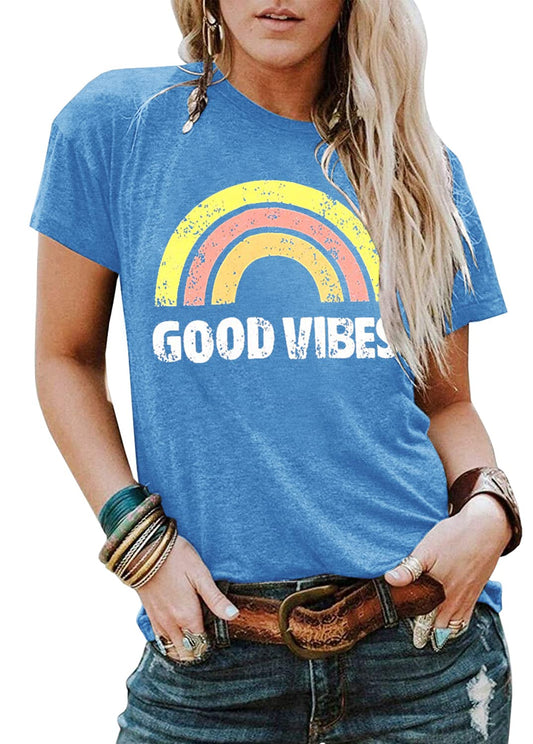 Graphic Print Crew Neck Tee