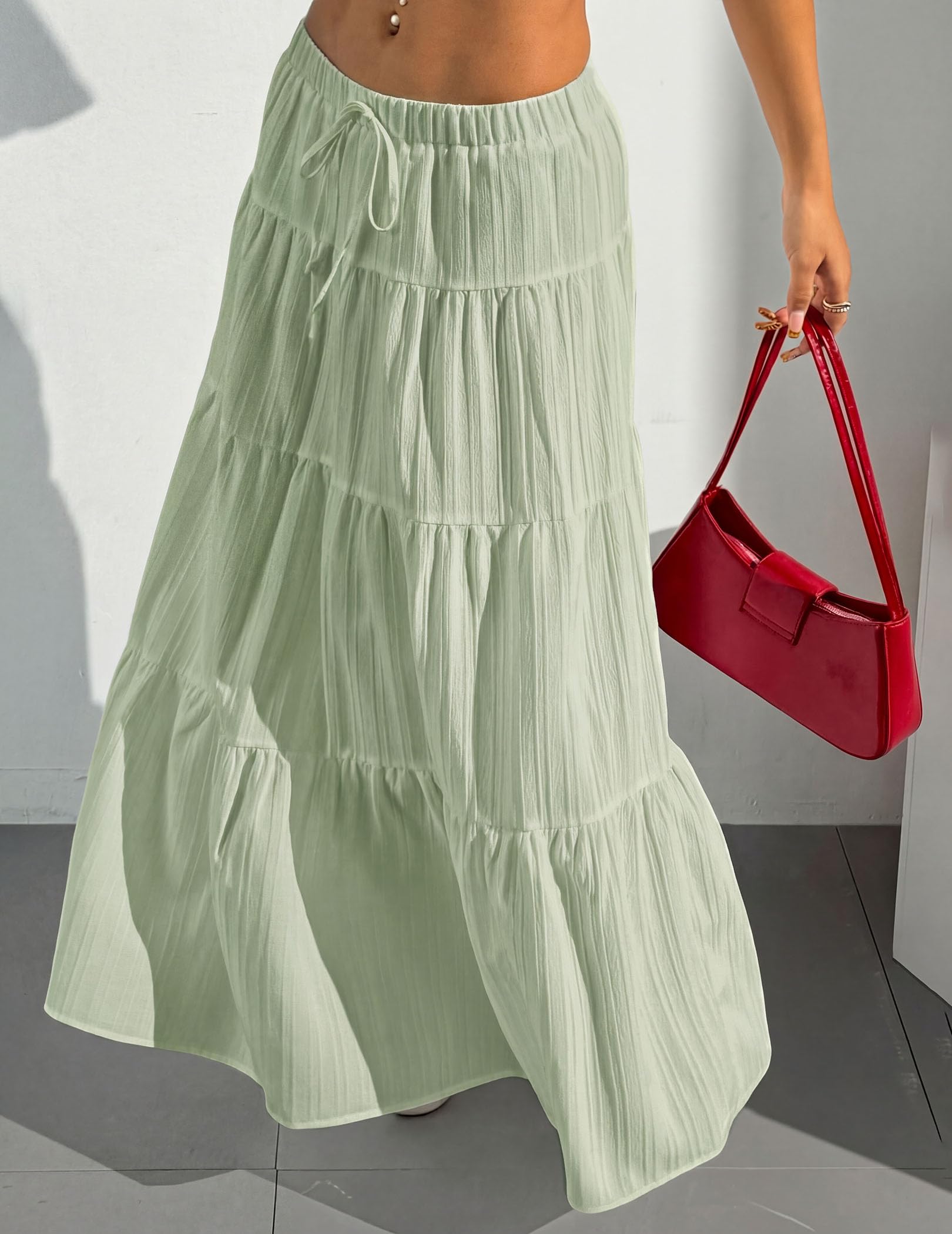 Boho Flowy Maxi Skirt