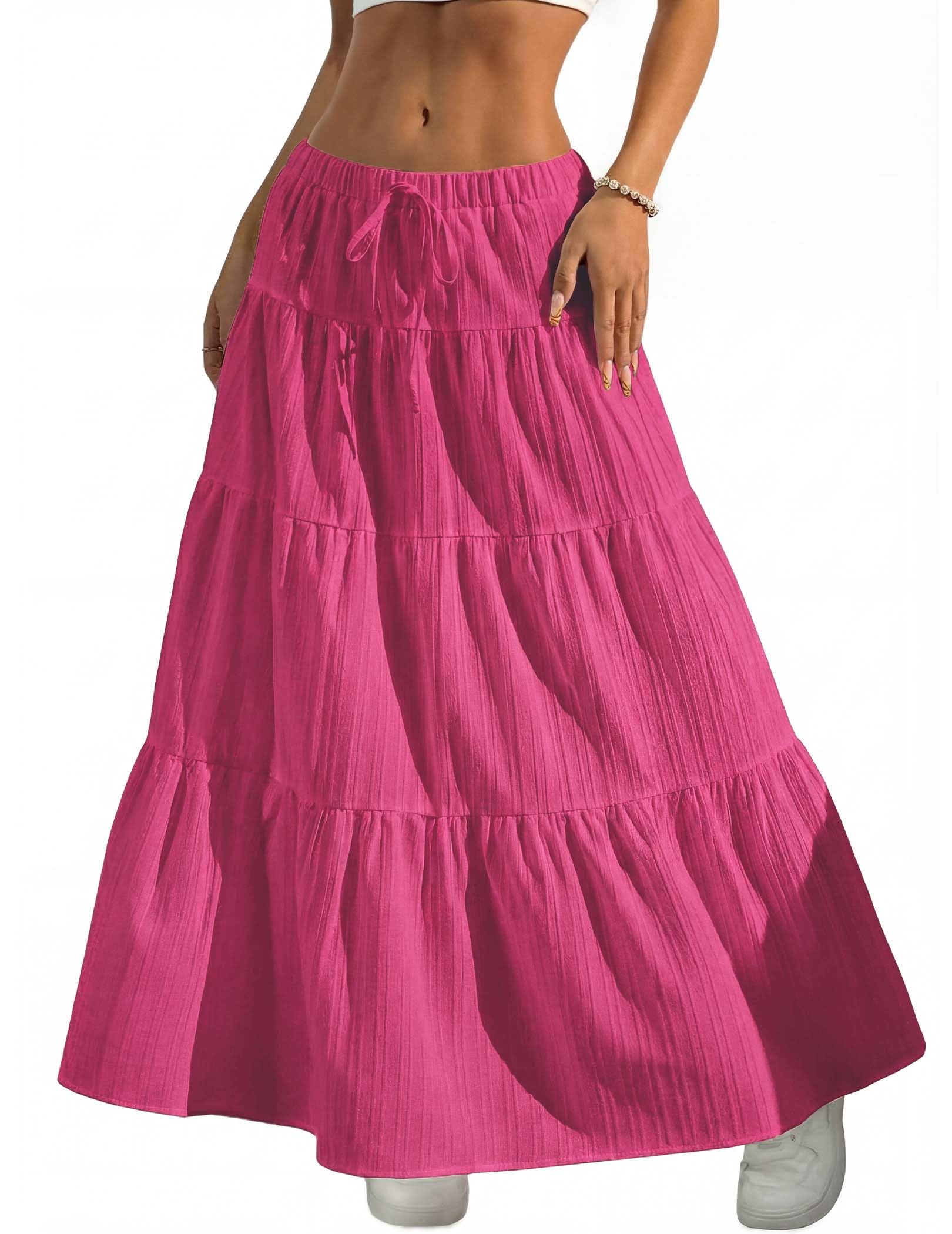 Boho Flowy Maxi Skirt