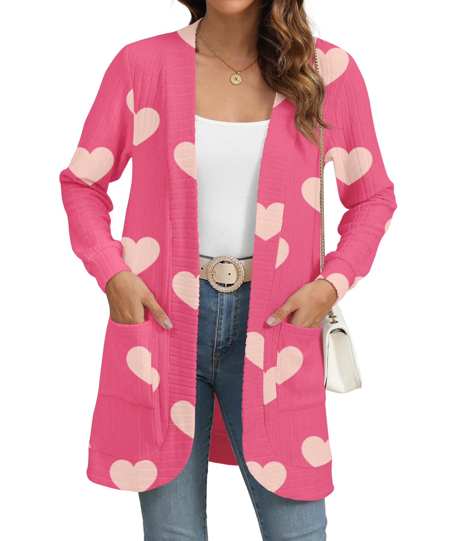 Open Front Knit Cardigan
