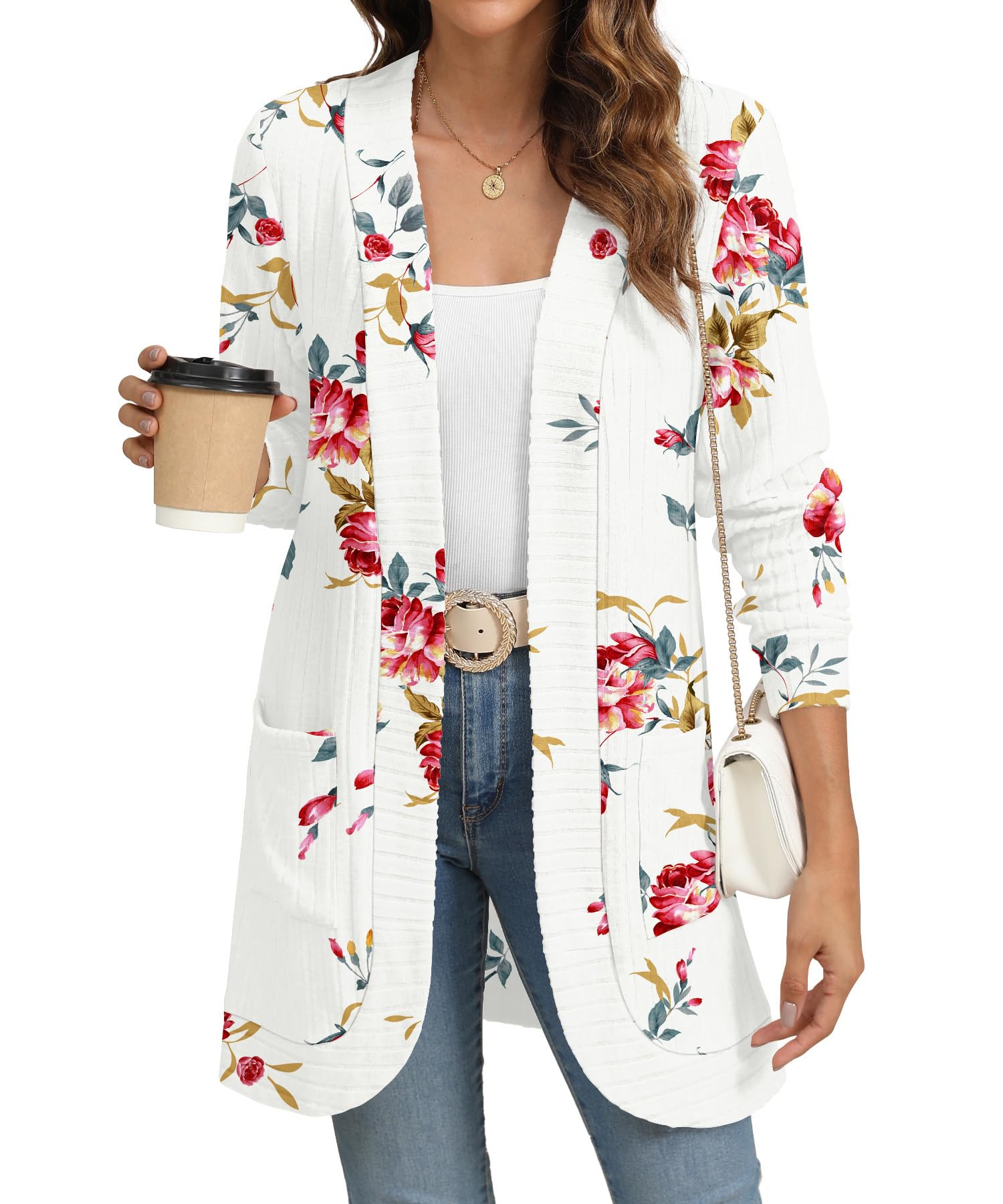 Open Front Knit Cardigan