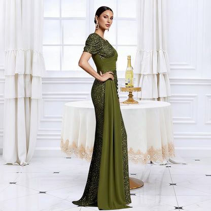 Sequin Mermaid Maxi Gown