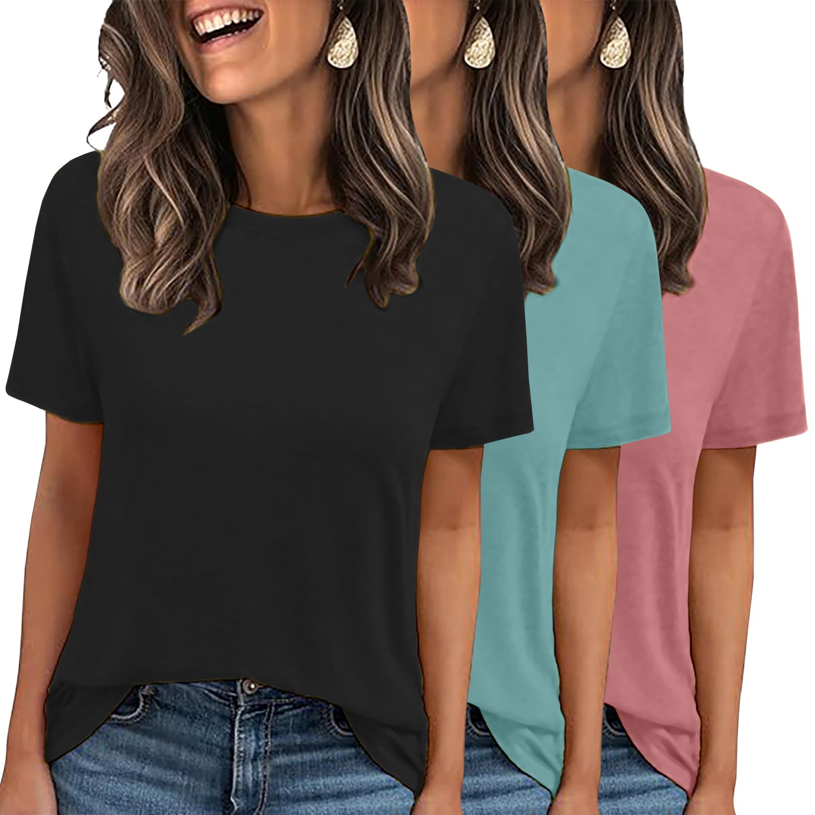 3-Pack Basic Short Sleeve Tees