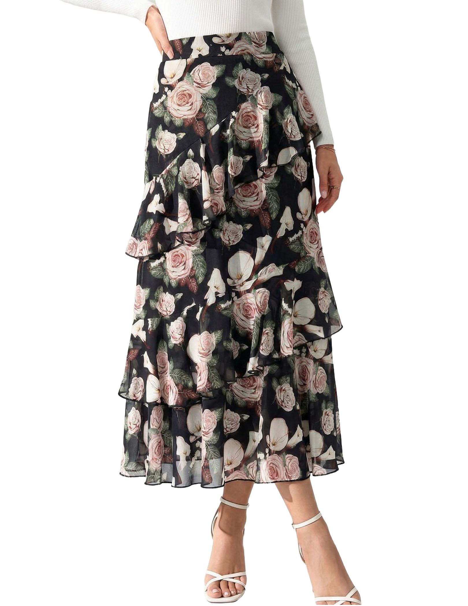 Boho Flowy Maxi Skirt