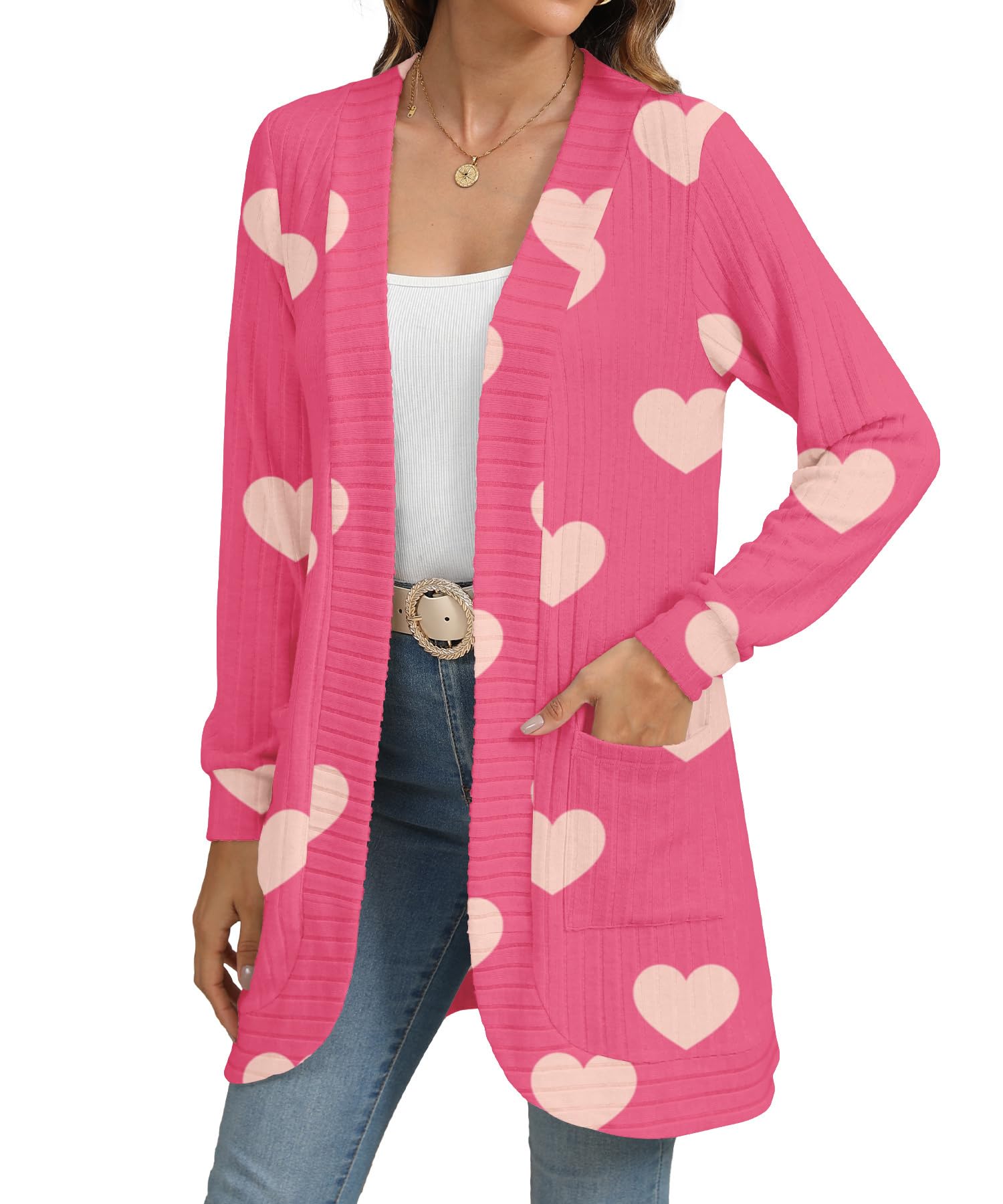 Open Front Knit Cardigan
