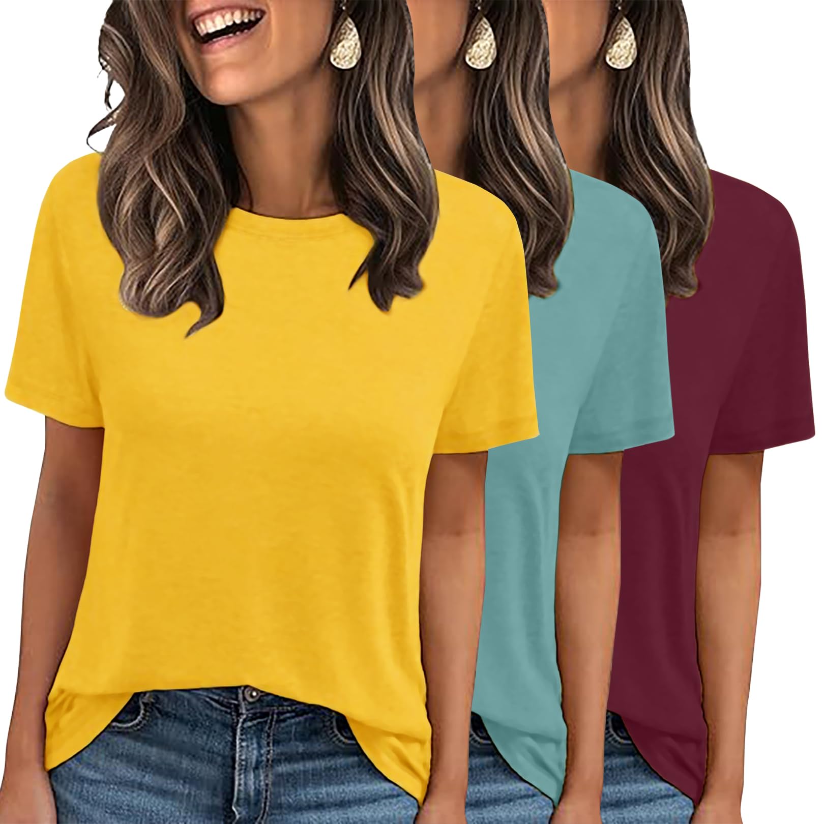 3-Pack Basic Short Sleeve Tees