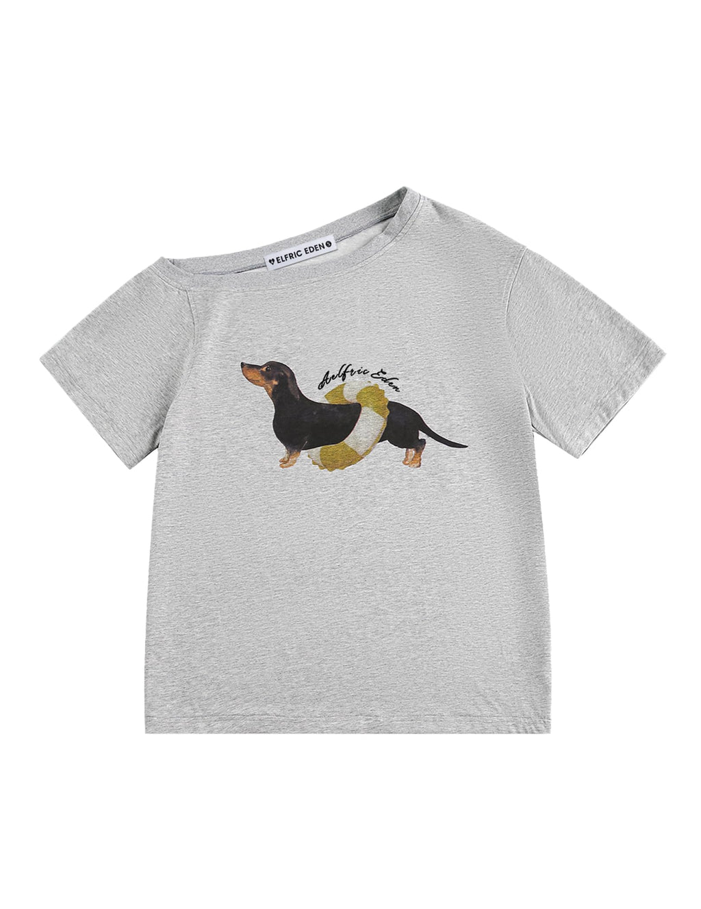 Off Shoulder Graphic T-Shirt