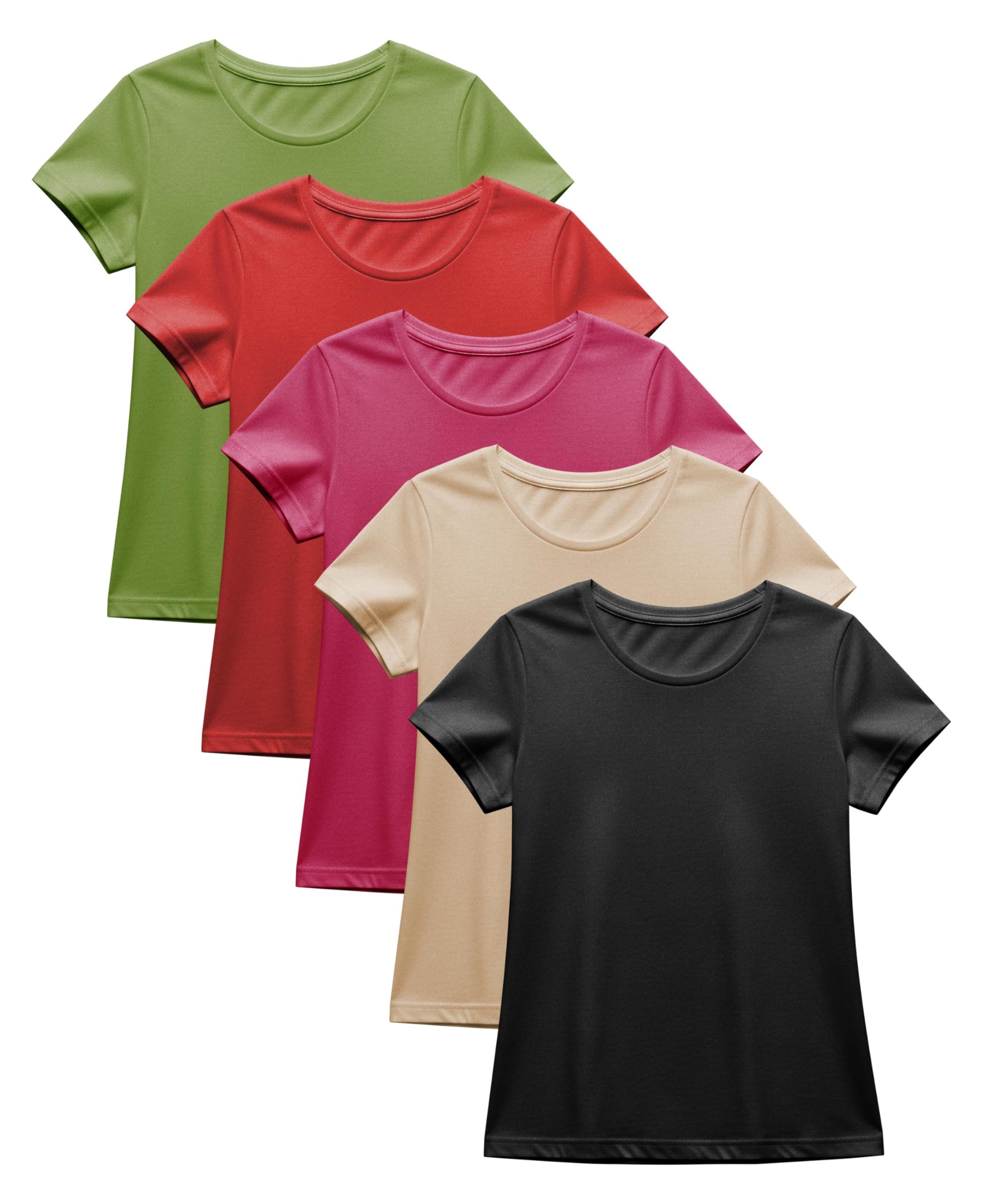 Cotton Stretch Basic T-Shirts