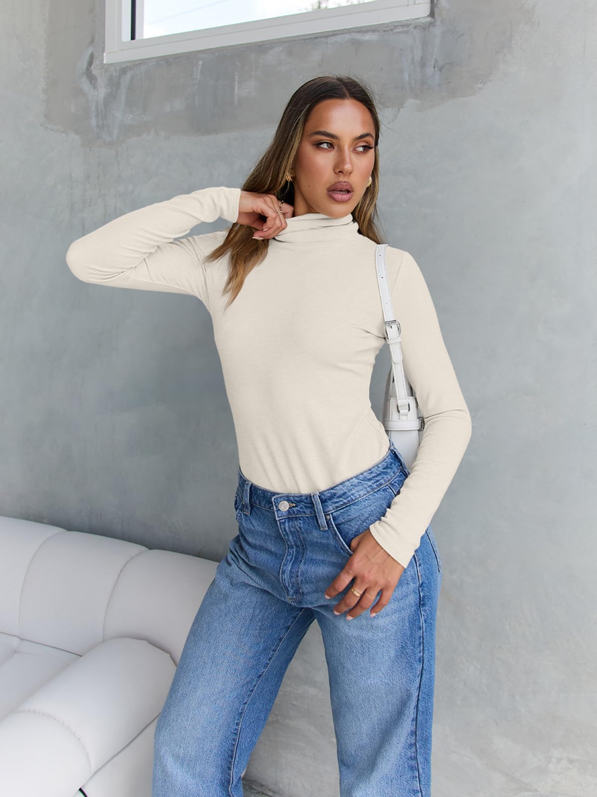 Turtleneck Long Sleeve Top