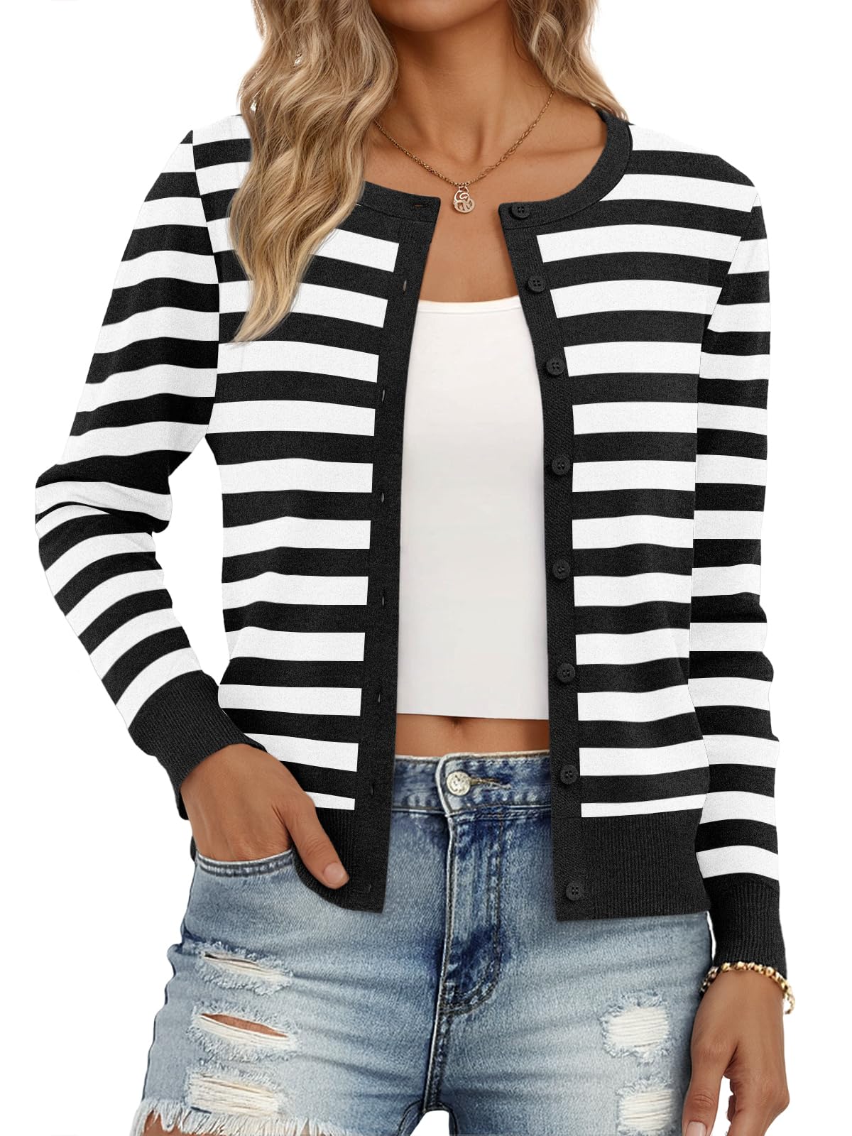 Trendy Queen Lightweight Cardigan Sweaters for Women