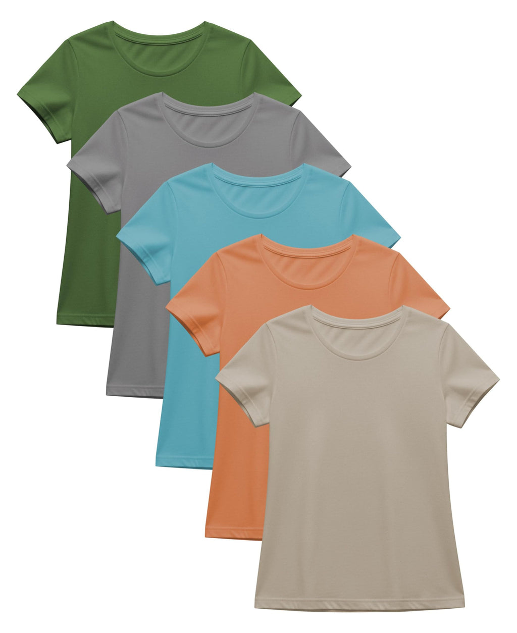 Cotton Stretch Basic T-Shirts