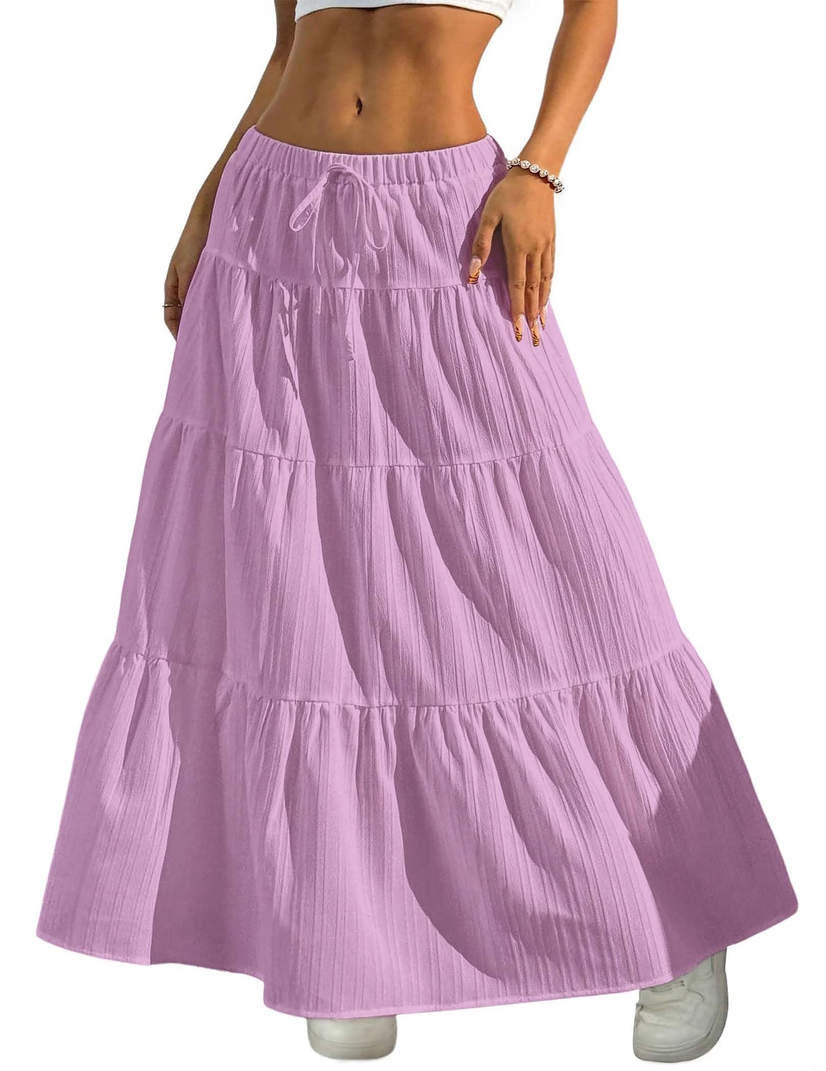 Boho Flowy Maxi Skirt