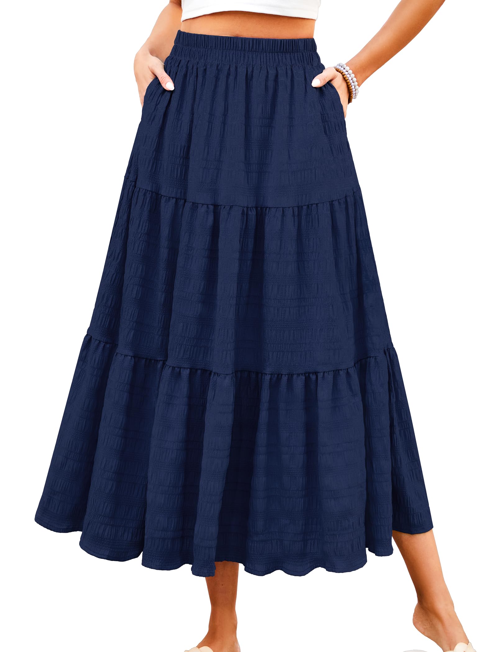 Tiered Flowy Maxi Skirt