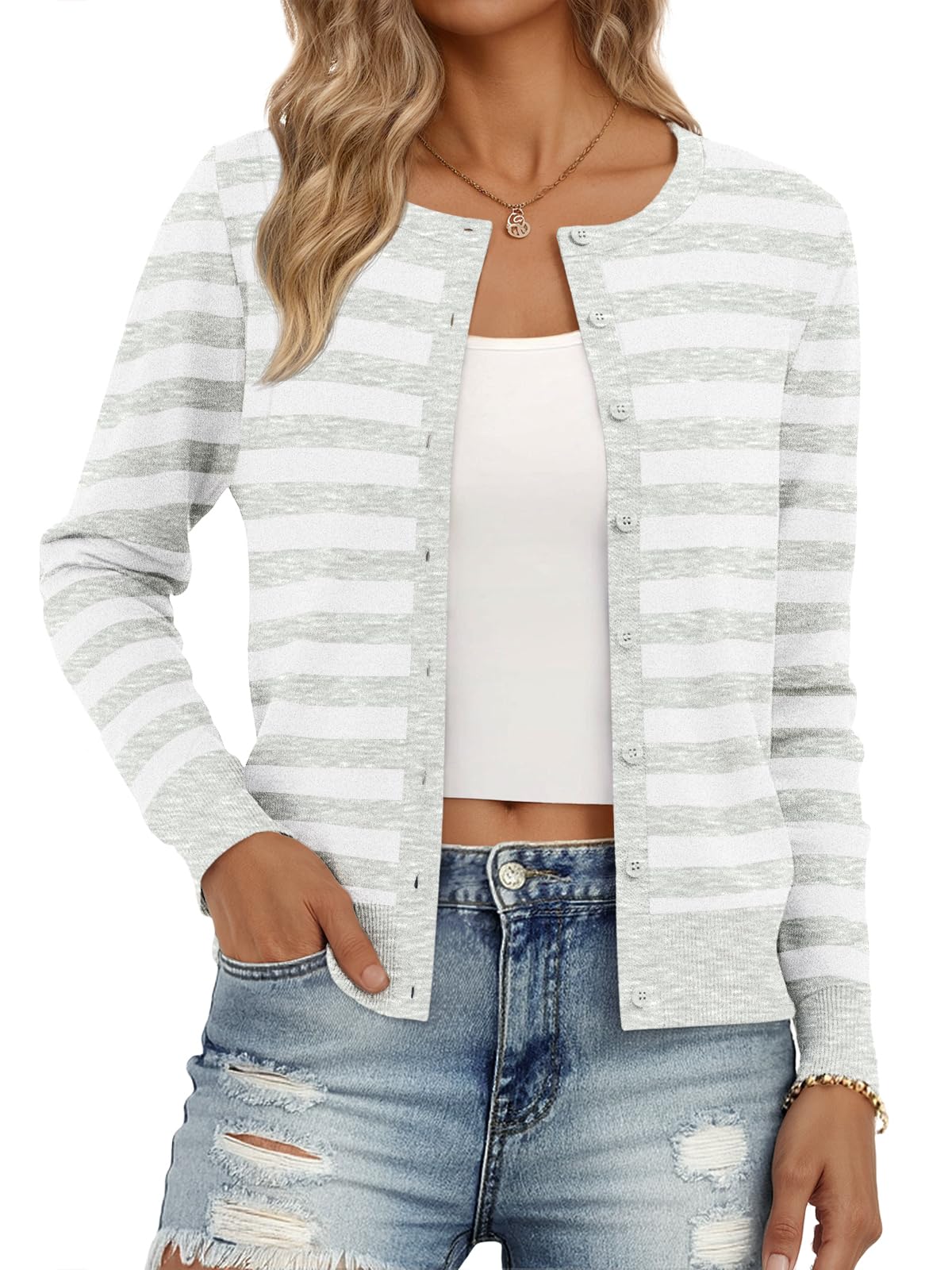 Trendy Queen Lightweight Cardigan Sweaters for Women