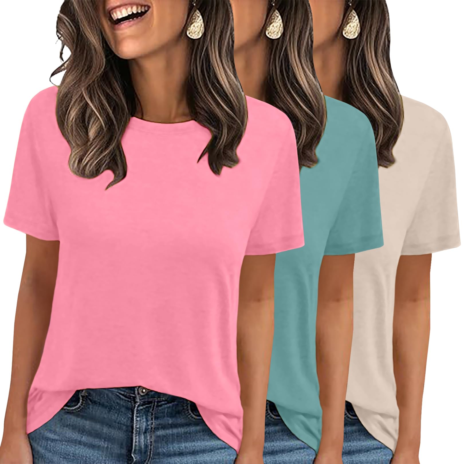 3-Pack Basic Short Sleeve Tees