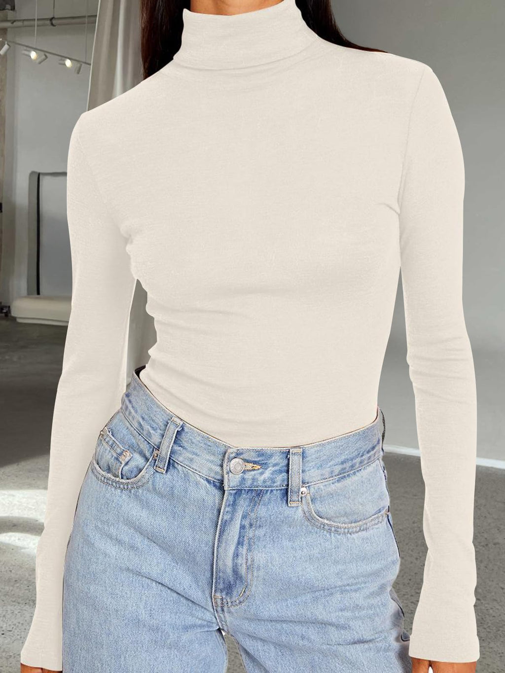 Turtleneck Long Sleeve Top
