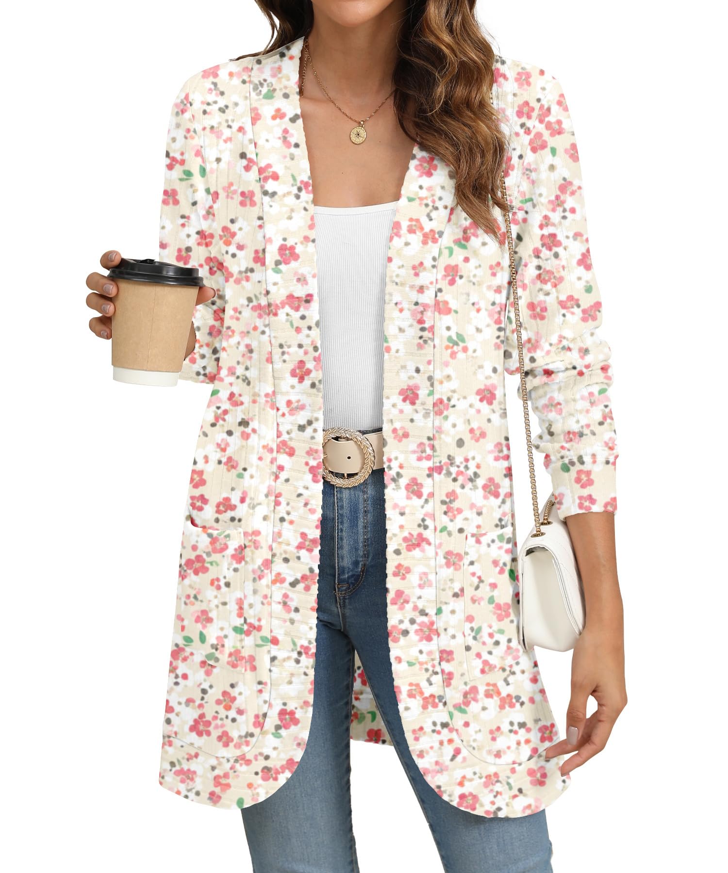 Open Front Knit Cardigan