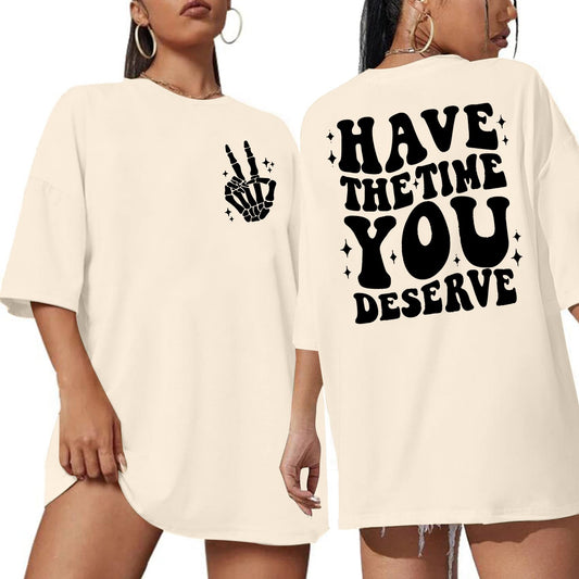Oversized Skeleton Graphic Tee