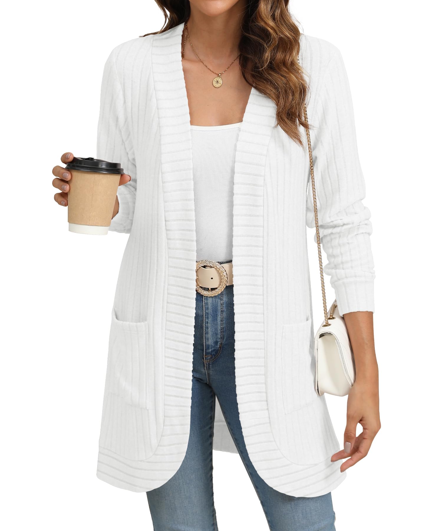 Open Front Knit Cardigan