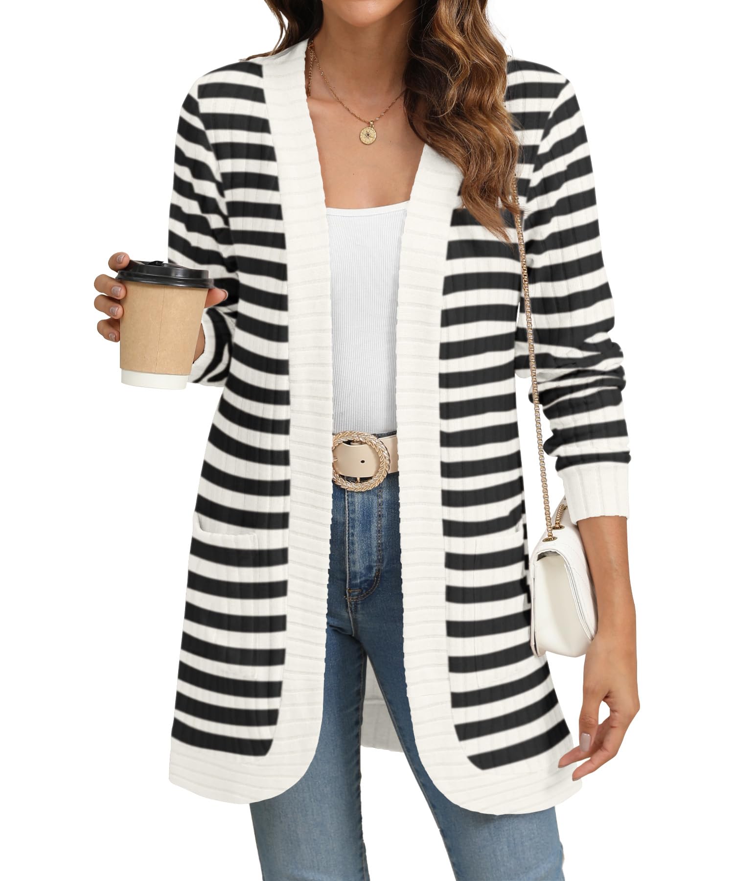 Open Front Knit Cardigan