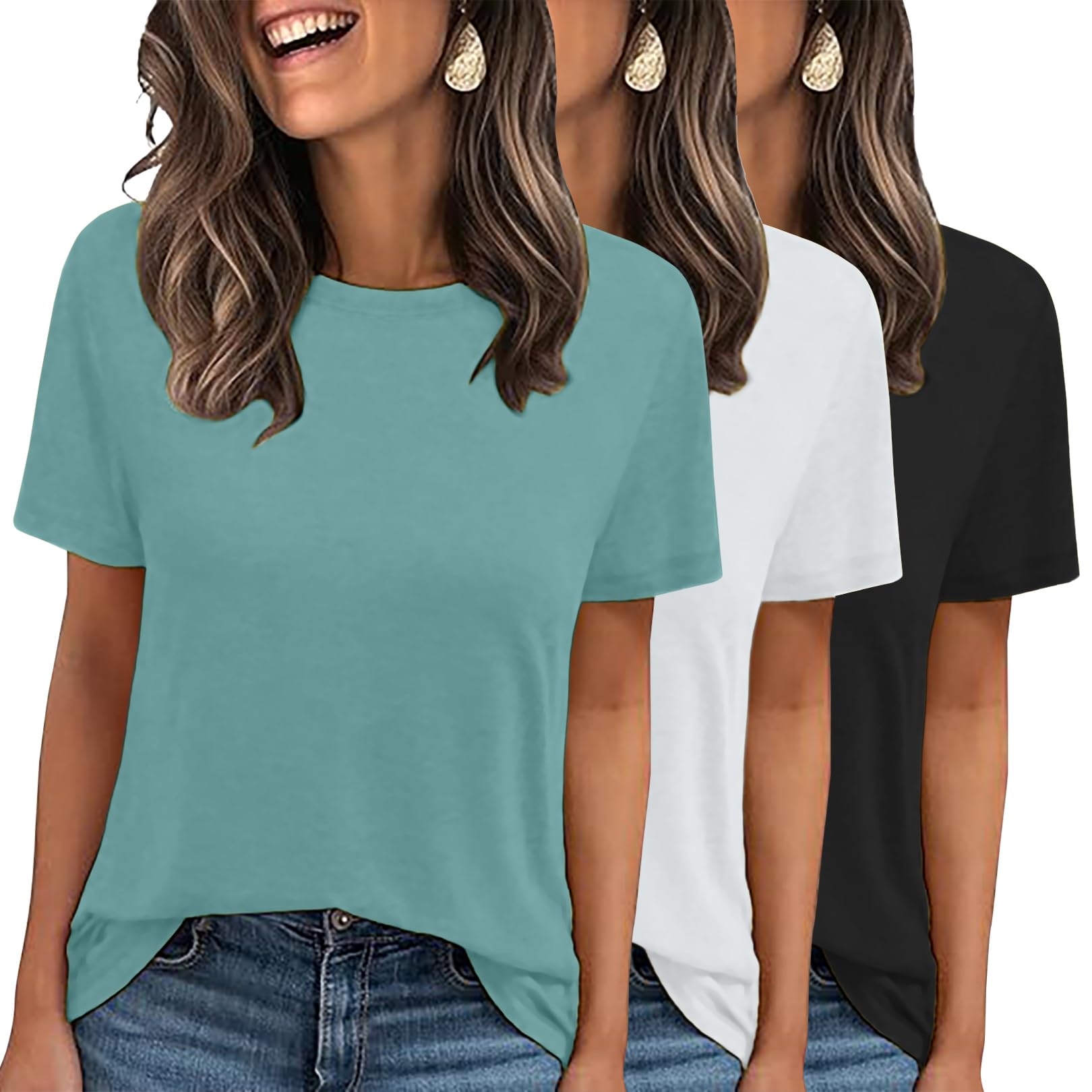 3-Pack Basic Short Sleeve Tees