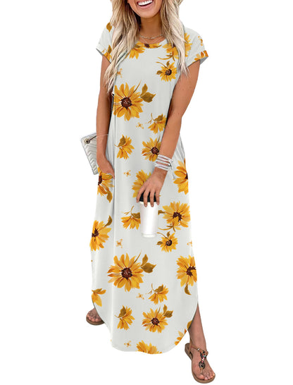 Cap Sleeve Maxi Sundress