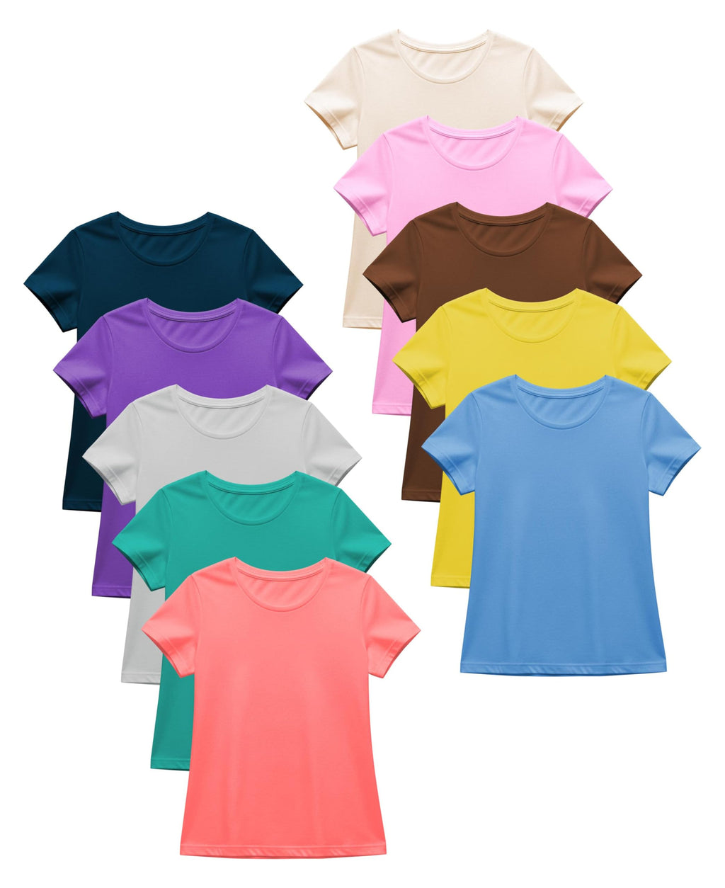 Cotton Stretch Basic T-Shirts