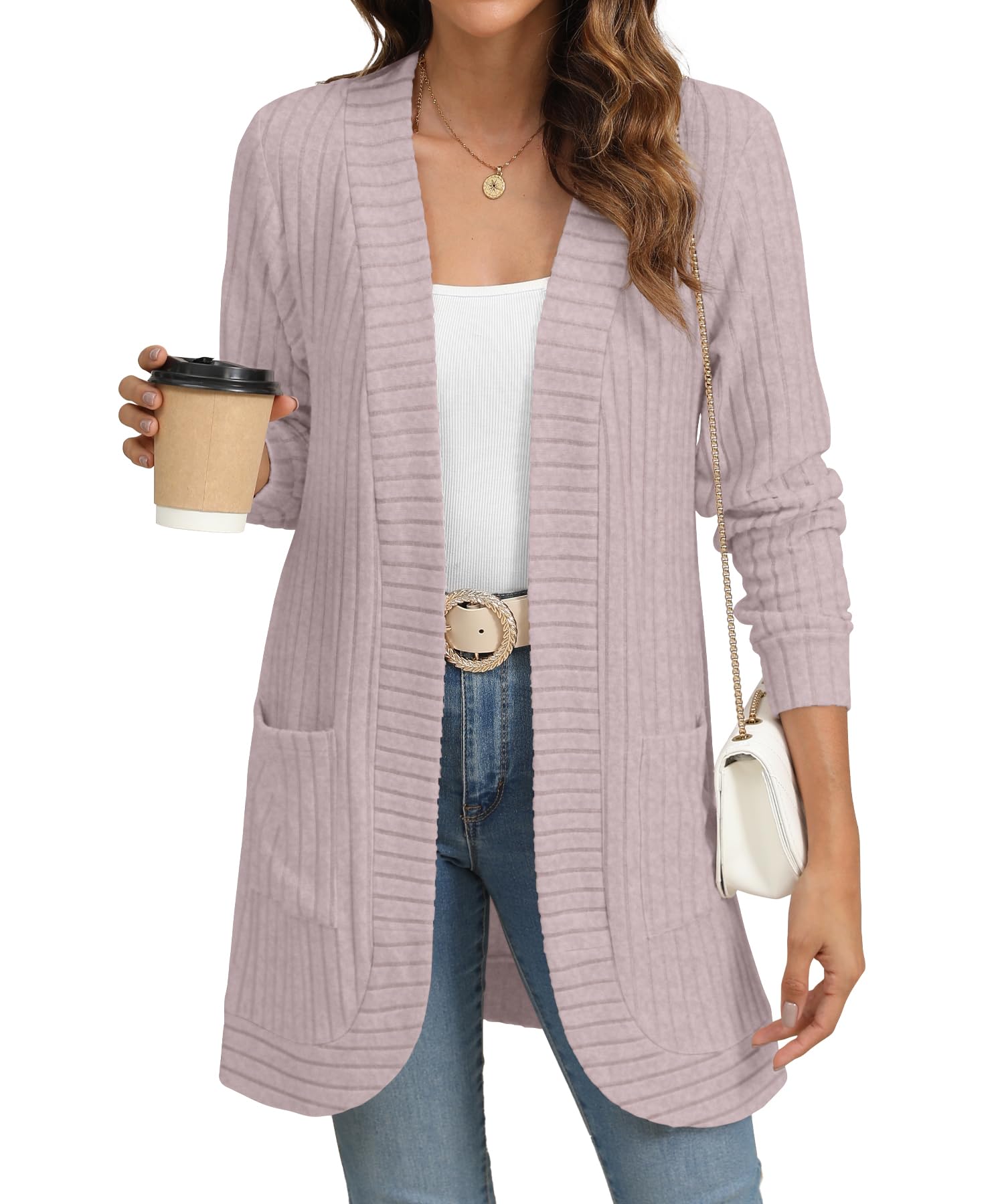 Open Front Knit Cardigan
