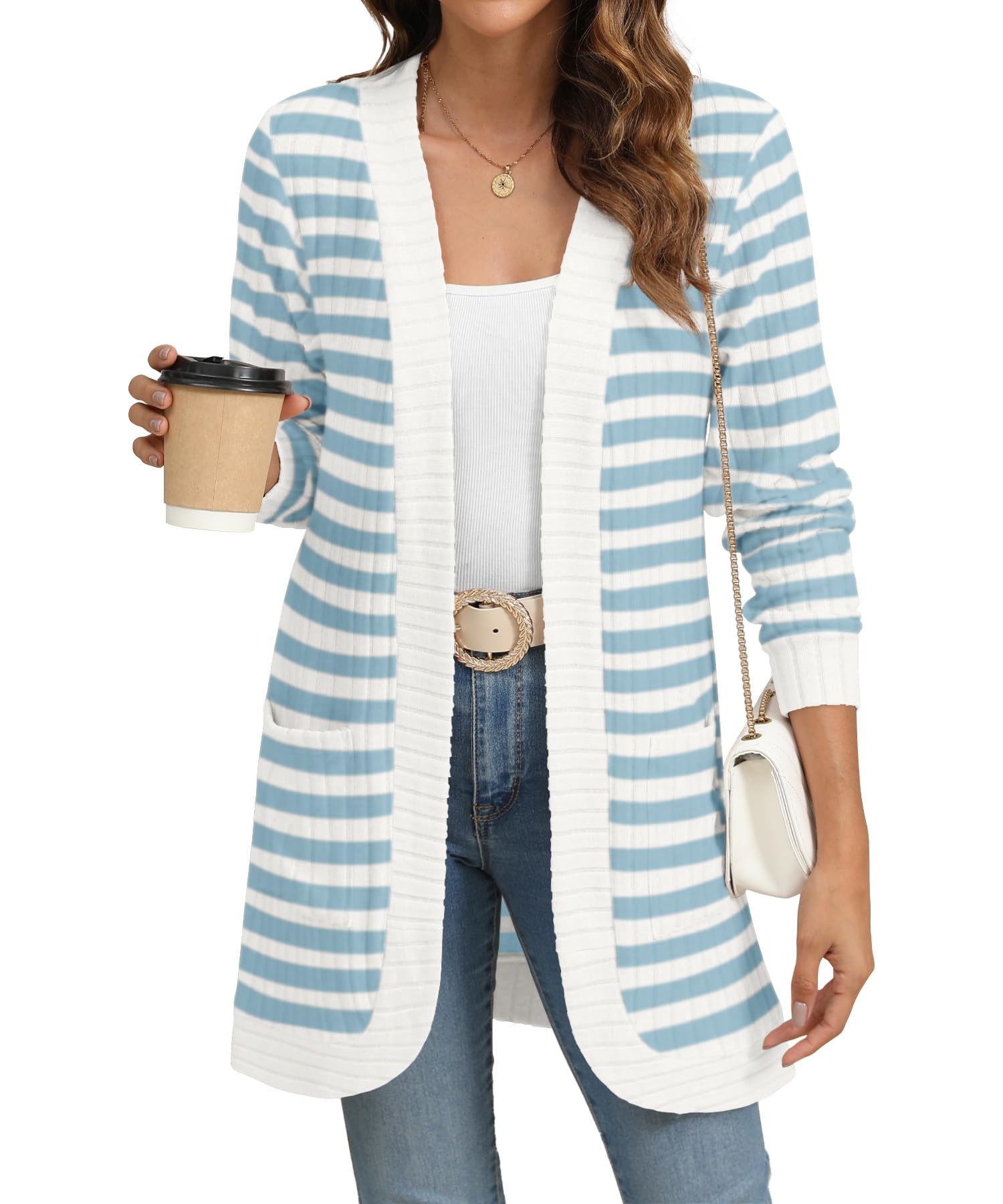 Open Front Knit Cardigan