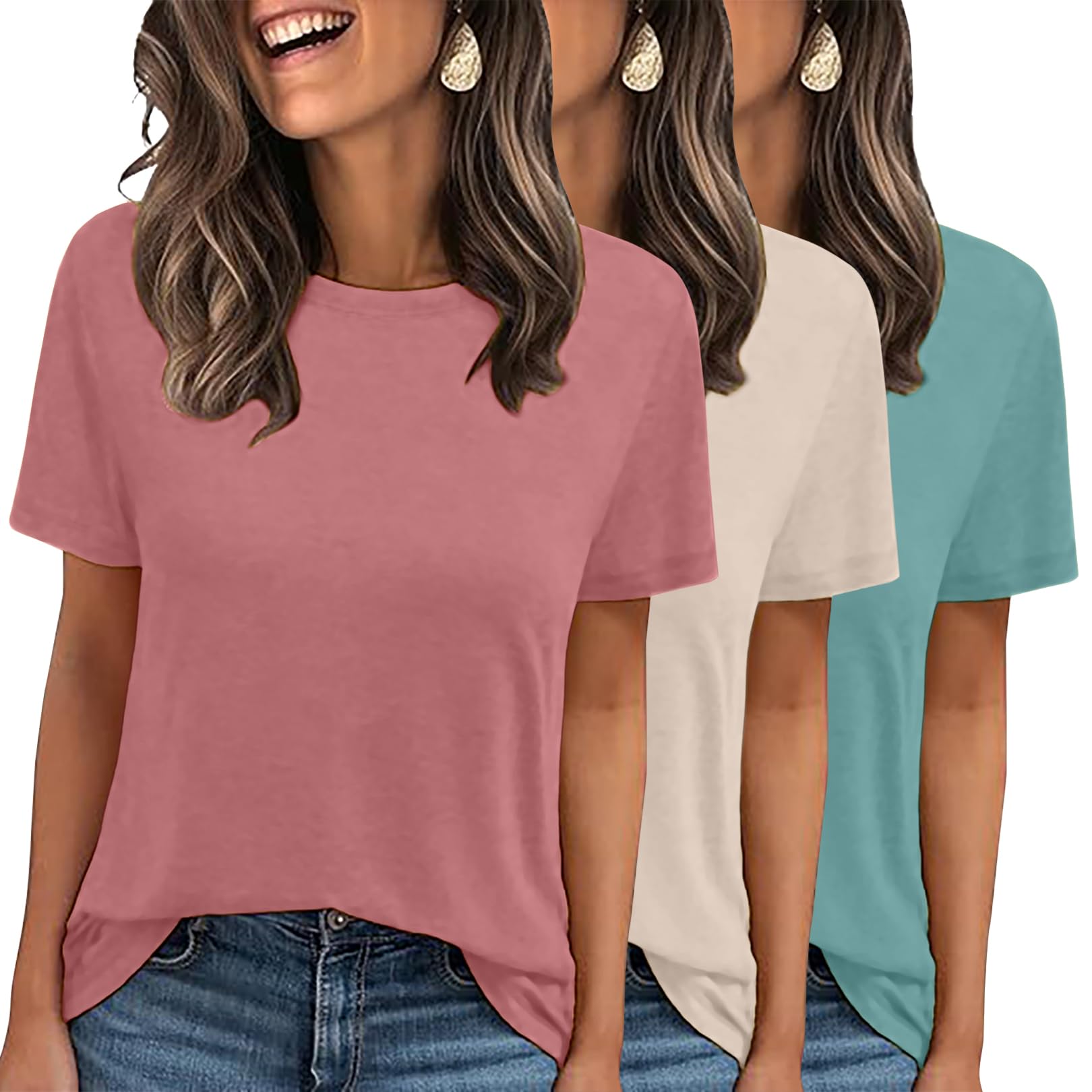 3-Pack Basic Short Sleeve Tees