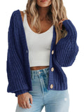 Chunky Knit Button Cardigan