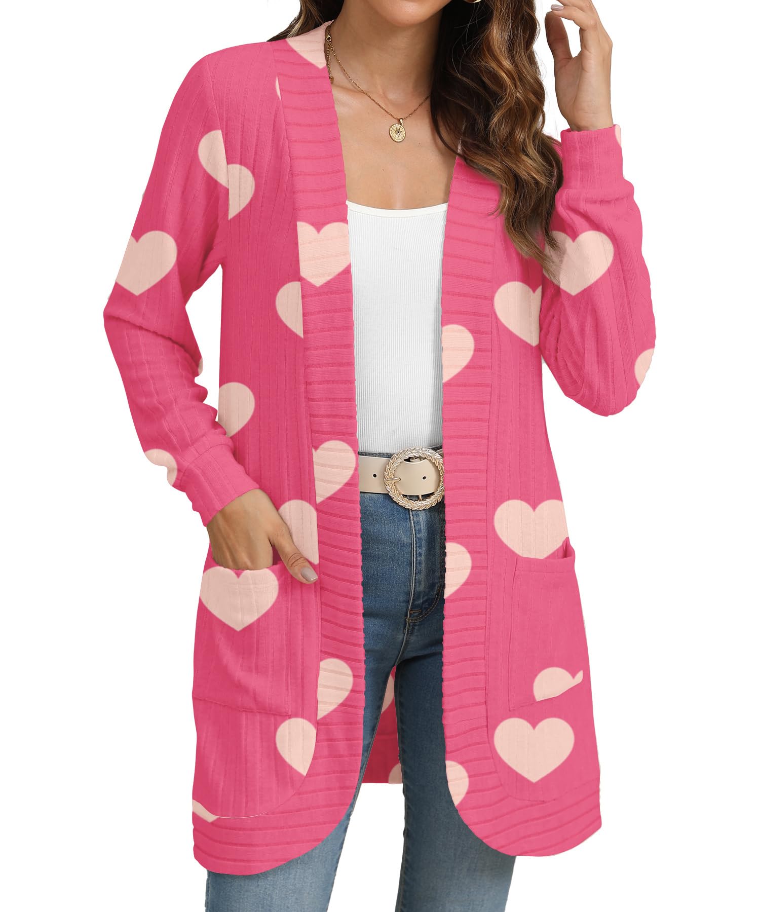 Open Front Knit Cardigan