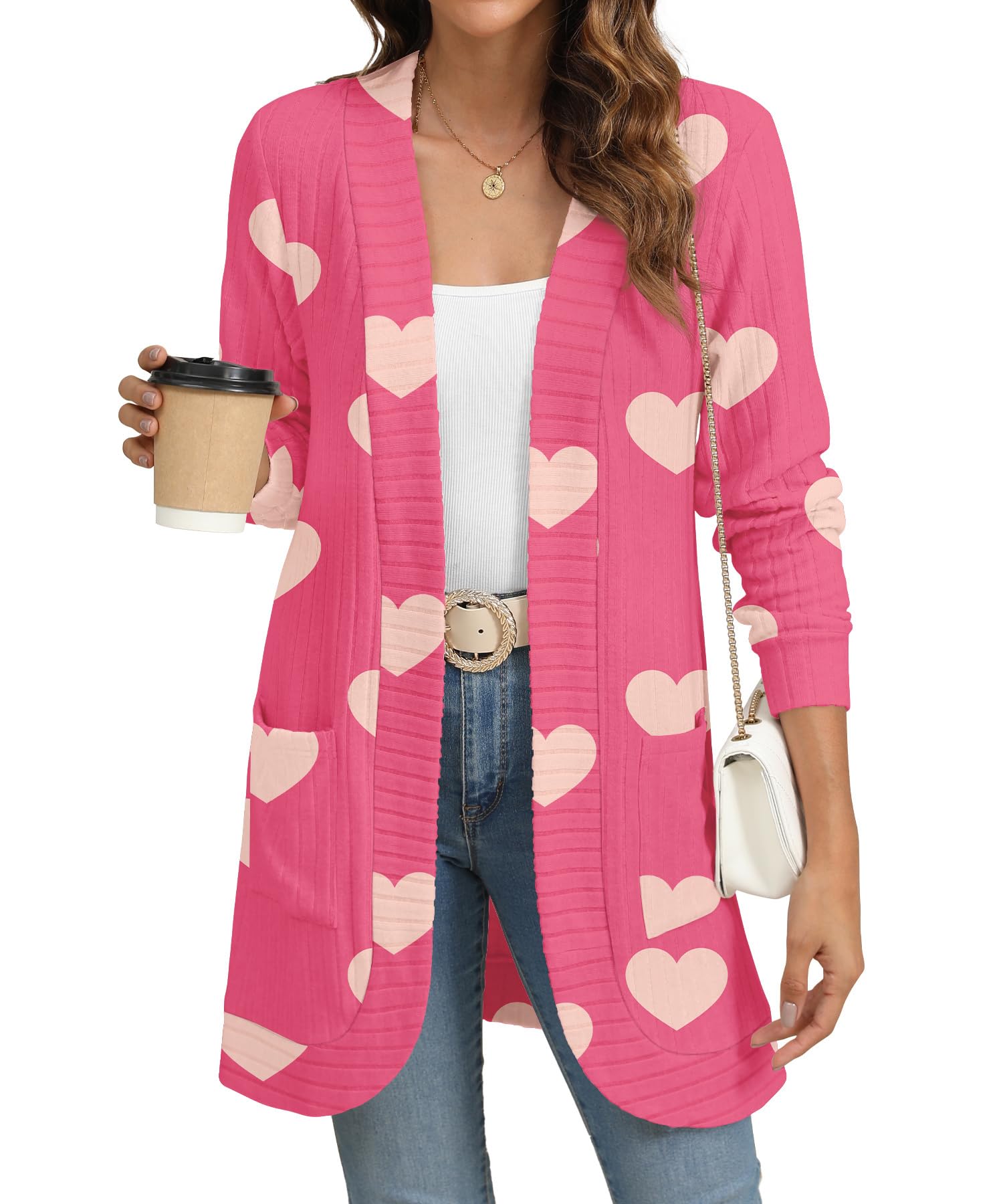 Open Front Knit Cardigan
