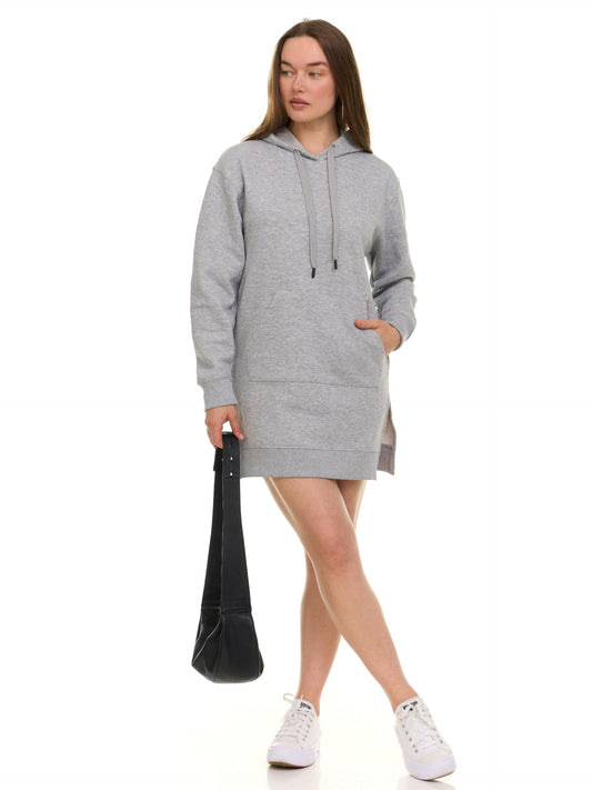 Oversized Fleece Hoodie Dress
